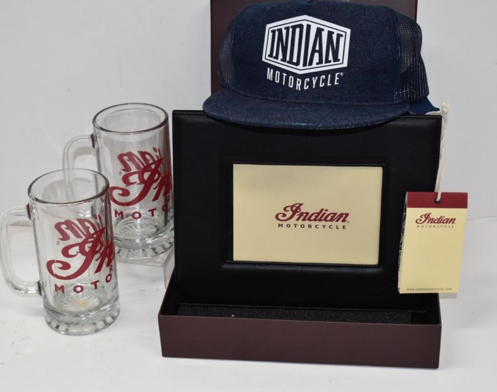 New Indian Motorcycle Snapback Hat, Glasses, Frame