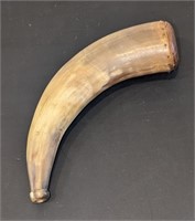 Vintage Carved Powder Horn