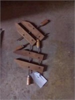 2 10" handscrew clamps
