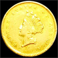 1854 TY1 Rare Gold Dollar UNCIRCULATED