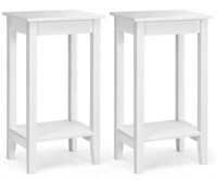 Retail$330 Set of 2 Versatile 2-Tier End Tables