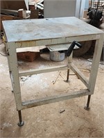Small Steel Shop Table