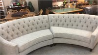 2 PC SECTIONAL CURVED SOFA
