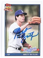 *SIGNED* BRETT BUTLER BASEBALL CARD