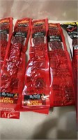 LOT OF 6 JACK LINKS BEEF STEAKS SPICY RED PEPPER