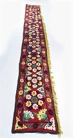 EMBROIDERED SILK SUZANI WALL RUNNER