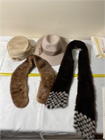 Real fur scarfs and designer hats
