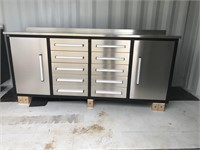 Work Bench/ Tool Cabinet, 10 Drawer, 2 Cabinet