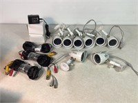 8 Security Cameras, 2 Power Supplies & Power Cords