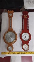 2 banjo weather stations barometer thermometer