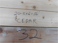 20 ~ 2X6X16  Cedar