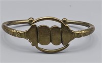 Gye Nyame Brass Bracelet from Ghana