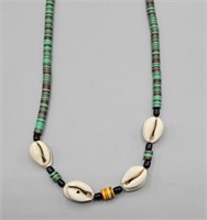 African Crowie Shell Beaded Necklace