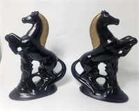 Horse Sculpture (2x) black Lot