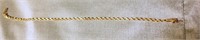 14K Gold bracelet,  marked on latch