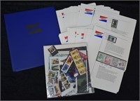 1986 - 87 Commemorative Stamp Club Stamps & Binder