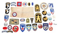 WWII - COLD WAR US ARMY AIRBORNE PATCH & PIN LOT