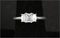 Three Stone Diamond Engagement Ring 1ct TCW