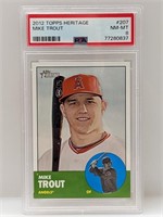 2012 Topps Heritage Mike Trout RC 207 PSA 8