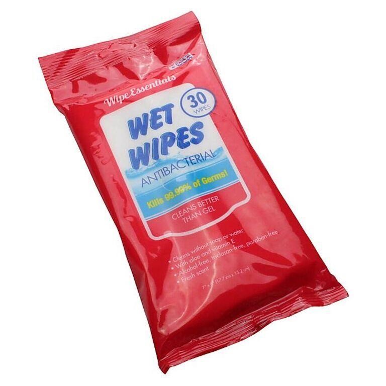 96 packs of Wipes Essential 30-Count Wipes