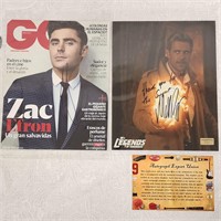 Zac Efron & Matt Ryan D.C. Legends Autographs