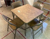 Card Table and 4 Chairs