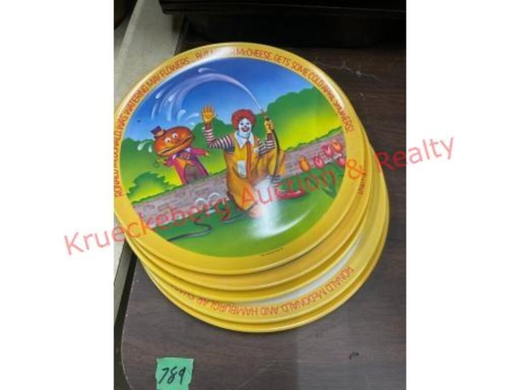 (5) Ronald Mcdonald Plates