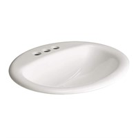 $63  Aragon Drop-In Bathroom Sink in White