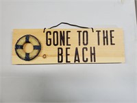 Gone to the Beach Wooden Sign
