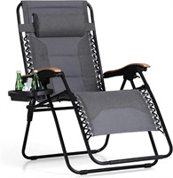 PHI VILLA XL Padded Chair  Armrest  400 LBS (Grey)