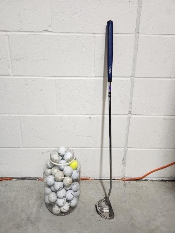 Affinity VROD Putter and Golf Balls