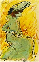 Femme Dans Vert Assise LTD EDT Pablo Picasso