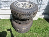 4-Cooper vehicle tires w/rims P235/75R15
