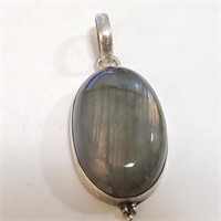 $240 Silver Labradorite Pendant