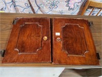 VINTAGE HARDWOOD CABINET DOORS 12.5X9.5 INCHES