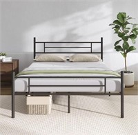 NOVILLA QUEEN SIZE BED FRAME WITH HEADBOARD AND