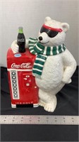Coca Cola machine and Bear cookie jar
