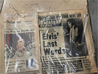 Lot of 2 Elvis death magazines