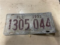 1951 Illinois license plate