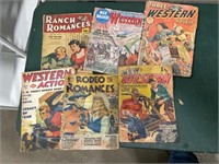 Lot of vintage western comics- magazines in rough