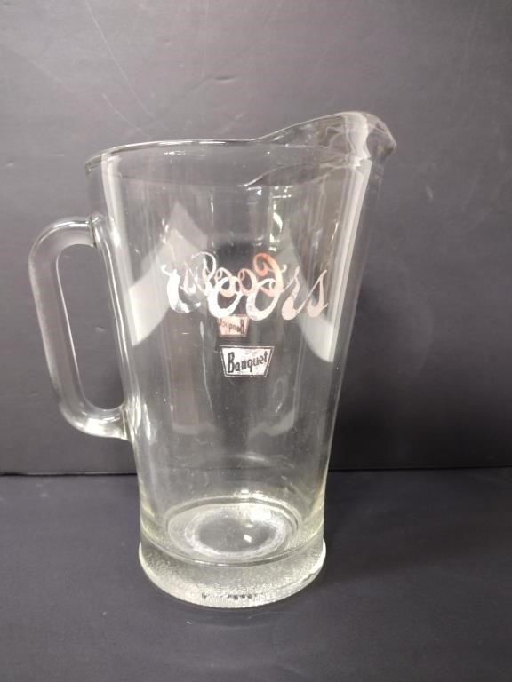 Vintage Coors Glass Pitcher
