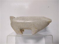Carved Stone Pig Statue
