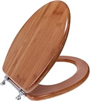 Elongated Bamboo Toilet Seat