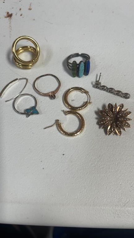 Misc rings  earrings