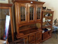 Oak style china cabinet