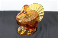 Smith Glass Co Turkey in Amber