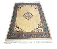 Room Size Chinese Medallion Silk Rug