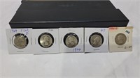 5 silver quarters