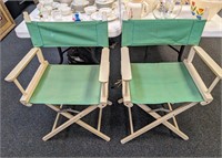 Green Vintage Directors Chairs