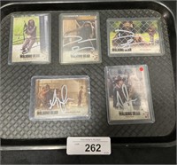 Signed The Walking Dead Actor Trading Cards.